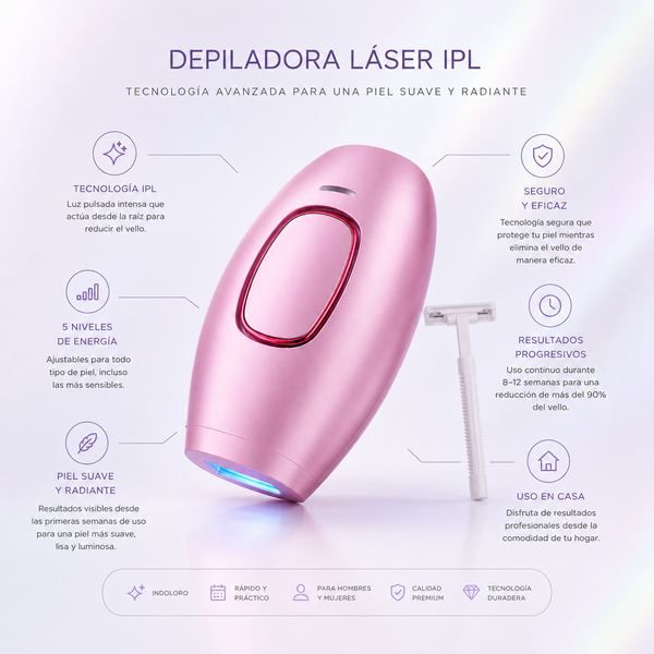 Depiladora laser Misoji - Sin vello en 12 semanas