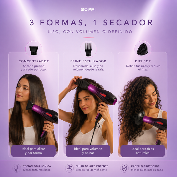 Secador con difusor Bopai 4000W